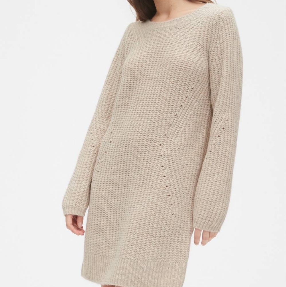 GAP Pointelle Crewneck Sweater Dress